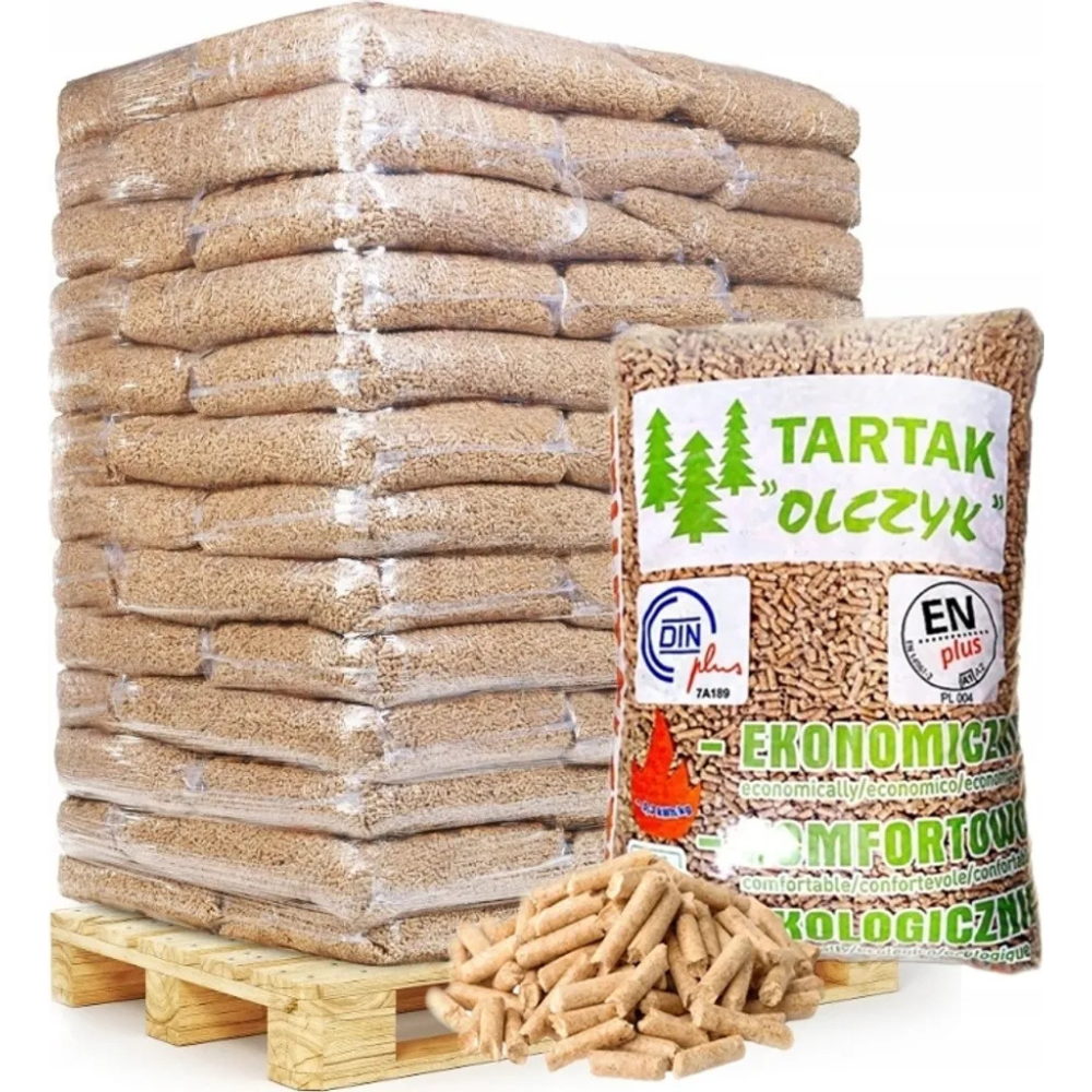 Olczyk Holzpellets Palette 65 Säcke 15 kg