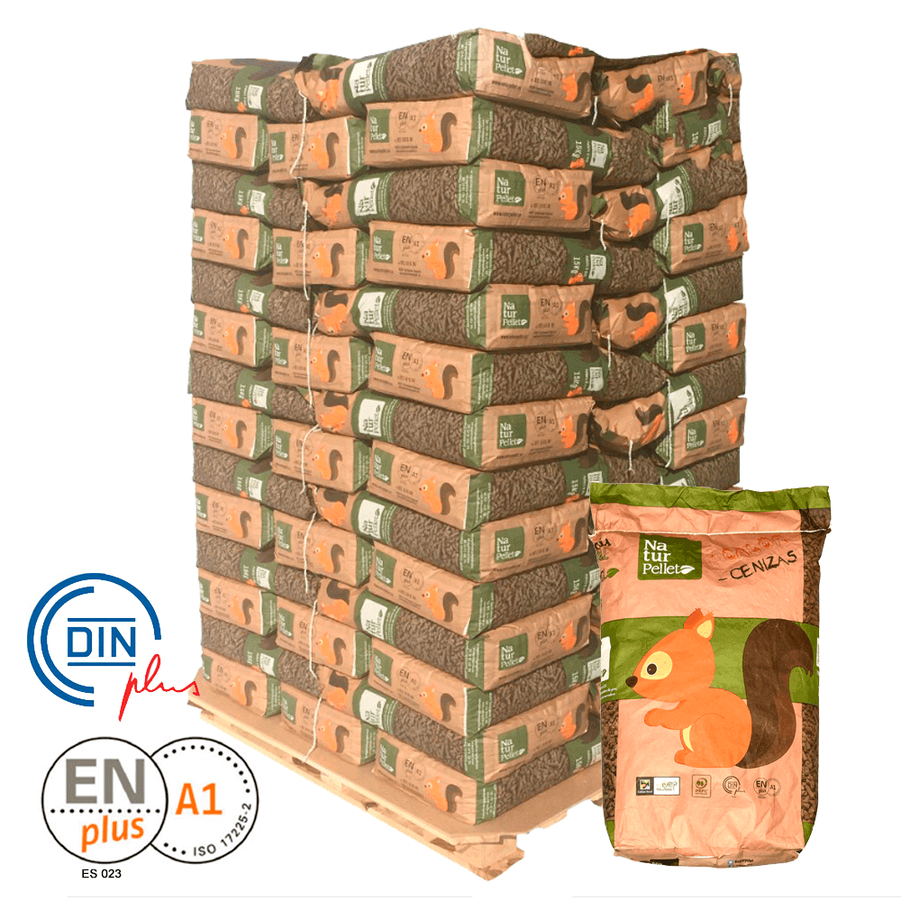 Naturpellet ENplus A1 70 Säcke 15 kg