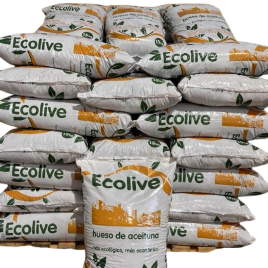 Biogramasa Ecolive Olivenkerne 77 Säcke 15 kg